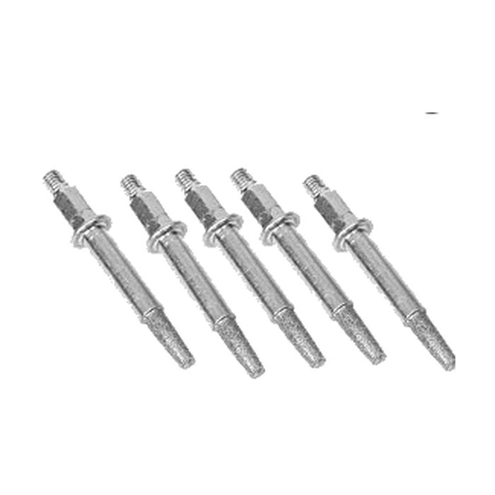 Fem diamantbelagte slibesten